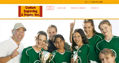 Desktop Screenshot of customengravingandtrophy.com